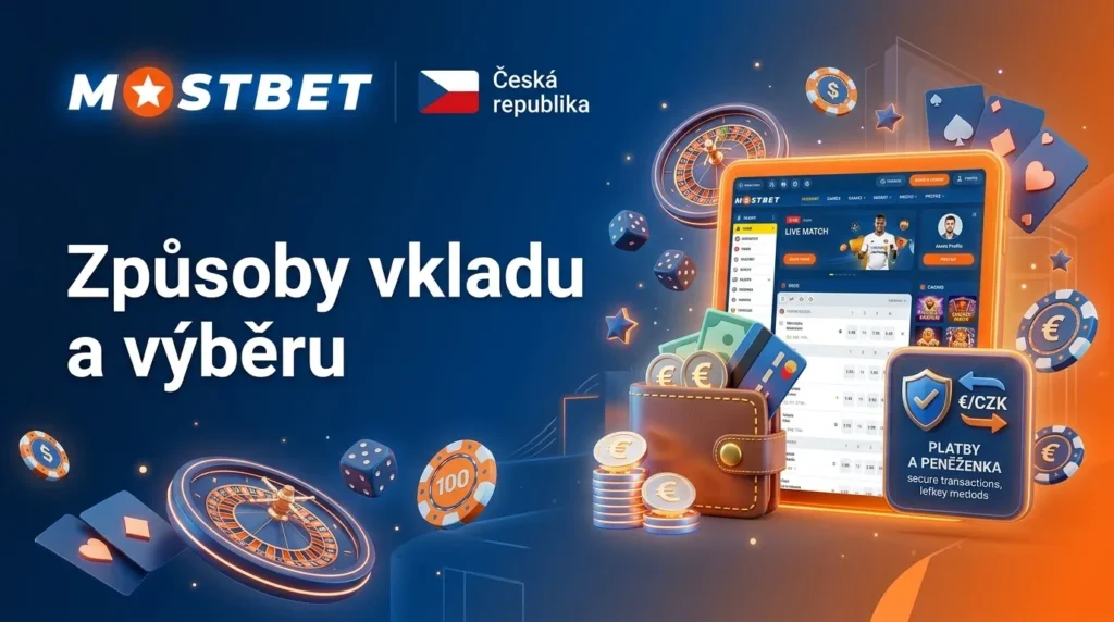 Mostbetu v roce 2026 mají čeští hráči možnost provádět platby v Kč